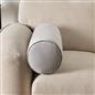 OHS Piped Edge Bolster Cushion Matte Velvet Bedroom Sofa Plump Filled Pillow