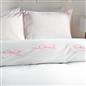 OHS Bow Border Bedding Set Microfibre Print Duvet Cover with Pillowcase