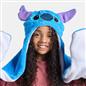 OHS x Stitch Kids Hooded Scarf Novelty Fleece Pocket Winter Wrap Hand Warmer 