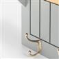 OHS Coat Rack Wall Mounted Shelf Engineered Wood Floating Display Unit