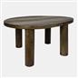 OHS 4 Legged Coffee Table Travertine Wood Effect Living Room Home Decor Modern