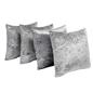 Sienna Cushion Covers Crushed Velvet Luxury Pack of Filled Insert Pad, 45 x 45cm