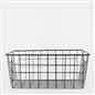 Wire Storage Basket Organiser Tidy Clothing Towel Holder Space Saving Solution