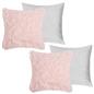 OHS Fluffy Cushion Covers 2 Pack Soft Fleece Square Pillowcases Home Decor
