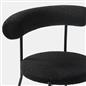 OHS Boucle Dining Chair with Metal Legs Modern Upholstered Kitchen Chair