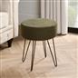 Stool Boucle Fleece Chair Dressing Table Vanity Seat Pouffe Home Spa Foot Rest