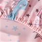OHS Kids Microfibre Fitted Sheet Fun Print 25cm Hotel Quality Easy Care