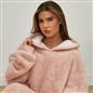 OHS Teddy Fleece Sherpa Lined Hooded Blanket Soft Oversized Adults Throw