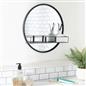 OHS Bathroom Mirror Metal Framed Vanity Wall Mounted Shower Home Decor
