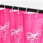 OHS Bows Shower Curtain with 12 Hooks Mould Proof Bathtub Curtains