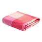OHS Gingham Print Throw Soft Blanket Polar Fleece Lightweight Bedspread
