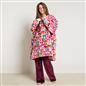 OHS Bows Print Hooded Blanket Adult Kids Sherpa Lined Winter Family Hoodie