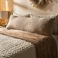 OHS Long Bolster Pillow Teddy Fleece Body Neck Pregnancy Support Cushion