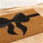 OHS Bow Print Coir Mat Christmas Non Slip Indoor Outdoor Welcome Doormat Rug