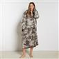 OHS Extra Long Tie-Dye Print Fleece Oversized Wearable Hoodie Blanket
