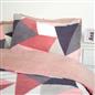 OHS Shapes Teddy Fleece Duvet Cover with Pillowcase Soft Warm Bedding Set