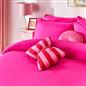 OHS Plain Duvet Cover & Pillowcase Reversible Bedding Set OR Fitted Sheet