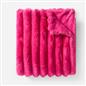 OHS Jumbo Ribbed Throw Faux Fur Fleece Fluffy Blanket Winter Thermal Bedspread