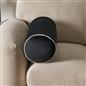 OHS Piped Edge Bolster Cushion Matte Velvet Bedroom Sofa Plump Filled Pillow