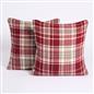 Woven Check Cushion Covers Tartan Pack of 2/4 Filled Case Pad Set 18