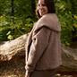 OHS Waterfall Short Cardigan Teddy Fleece Open Front Wrap Loungewear Outwear