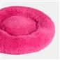 OHS Pet Bed Calming Fluffy Plush Fleece Dog Anti Anxiety Round Donut Washable
