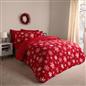 Snowflake Teddy Fleece Duvet Cover Bedding Set Winter Christmas Quilt Bed Soft