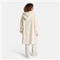 OHS Ribbed Flannel Hooded Blanket Fleece Wearable Throw Warm Oversized Hoodie