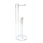 OHS Metal Toilet Roll Holder Freestanding Bathroom Storage Organiser