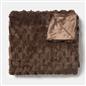 OHS Waffle Throw Bed Blanket Faux Fur Supersoft Warm Fleece Cosy Plush