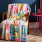 OHS Postcard Print Throw Ultra Soft Blanket Flannel Fleece Lightweight Bedspread