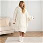 Oversized Hoodie Blanket Giant Fleece Supersoft Braided Jumper Wearable Throw