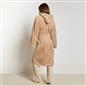 OHS Tufted Dressing Gown Soft Fleece Robe Thermal Bathrobe Hooded Loungewear