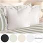 OHS Frill Cushion Covers Faux Linen Soft Square Pillowcases Home Decor Multipack