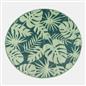 OHS Palm Print Garden Rug Outdoor Waterproof Area Mat Patio Decor