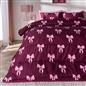 OHS Bows 10.5 Tog Coverless Duvet with Pillowcase Winter Warm Bedding Set