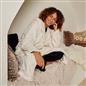 OHS Cable Knit Dressing Gown Flannel Fleece Winter Loungewear Hooded Bathrobe