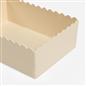 OHS Scallop Edge Organiser PP Plastic Box Tub Storage Bin Container Home Decor