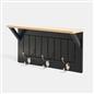 OHS Coat Rack Wall Mounted Shelf Engineered Wood Floating Display Unit