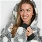 OHS Heart Hoodie Blanket Extra Long Soft Oversized Wearable Plush Warm Throw