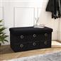 Storage Cube Unit 6 Draw Ottoman Space Saving Velvet Chest Shoe Boucle Organiser