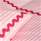 OHS Wave Border Bedding Set Microfibre Print Duvet Cover with Pillowcase