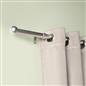 OHS 70-120cm Curtain Pole Extendable Metal 16mm Ball Trumpet Twist Finnials