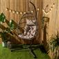 OHS Hanging Egg Chair Outdoor Garden Furniture Patio Seat Hammock Pod Seat Swing