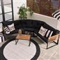 OHS Santorini Corner Sofa Table Set 5 Seater Garden Outdoor Patio Couch