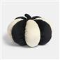 OHS Pumpkin Cushion Striped Matte Velvet Novelty Decorative Scatter Pillow