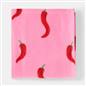OHS Chilli Print Throw Soft Blanket Polar Fleece Lightweight Bedspread