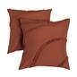 OHS Tufted Contour Cushion Covers 2 Pack Decorative Square Pillowcases