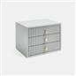 OHS Ribbed Desktop Drawers Organiser Freestanding Tabletop Cabinet Storage Unit
