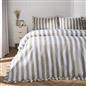 Frill Duvet Cover Bedding Set Pillowcase Stripe Quilt Luxury Double King Size